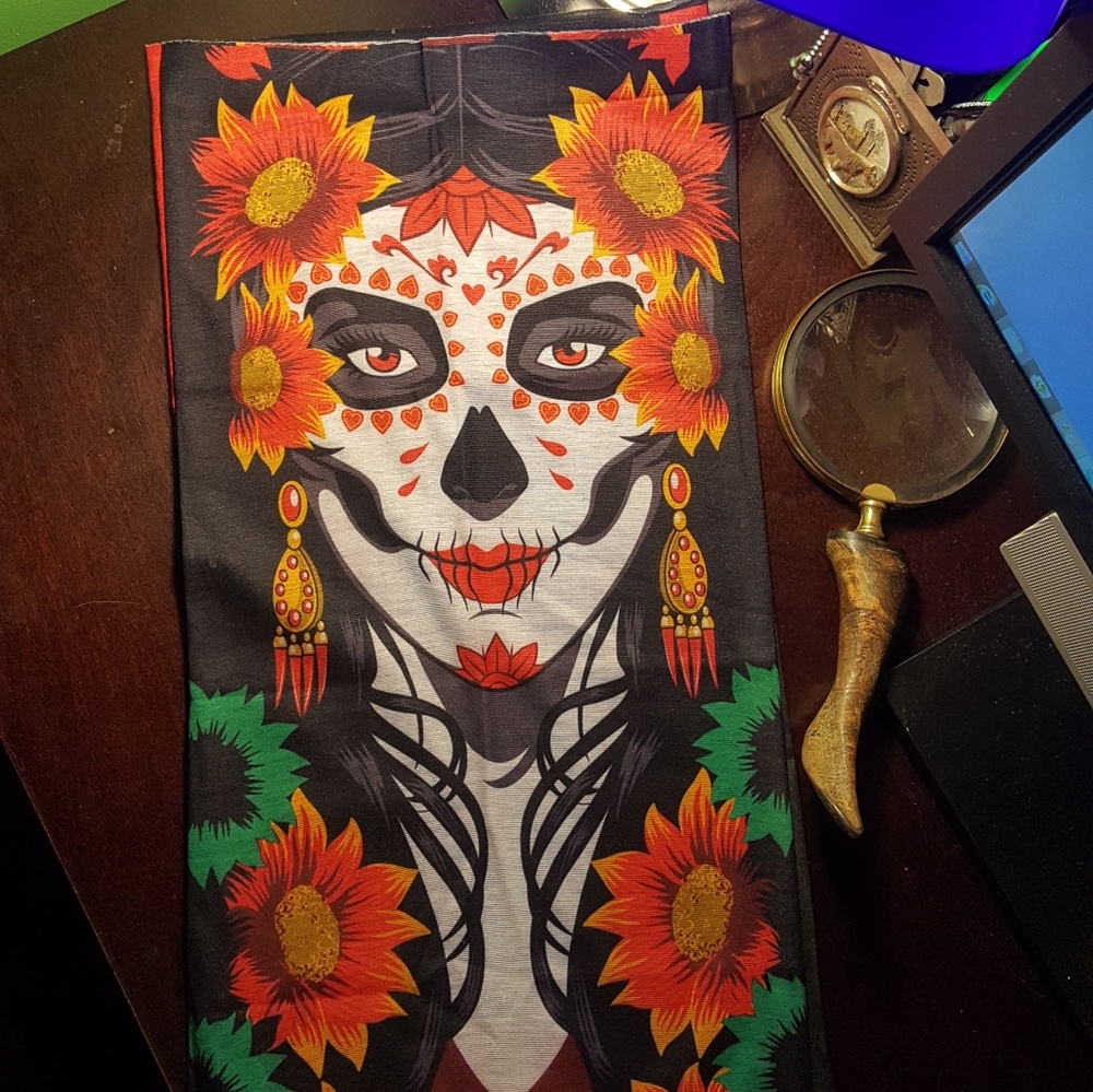 Day of the death face cover